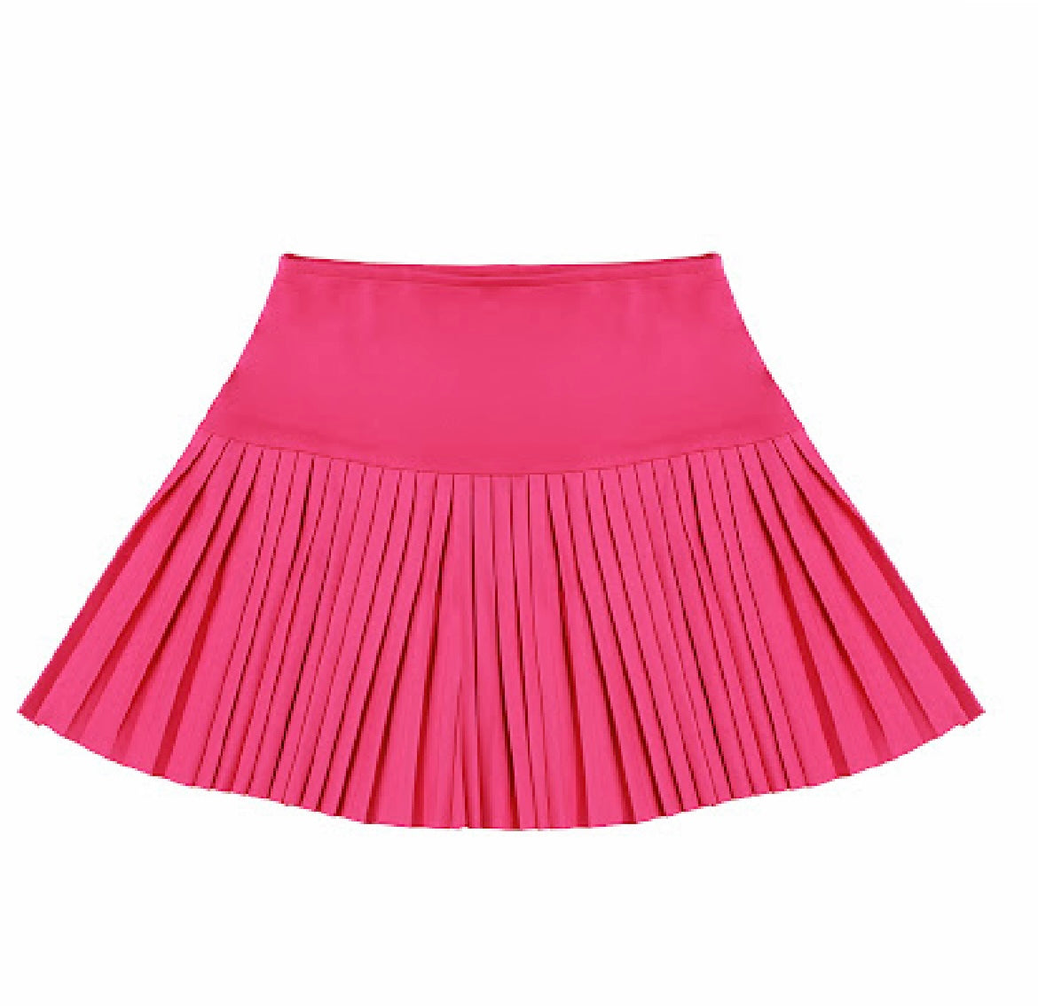 Hot Pink Pleaded Skirt