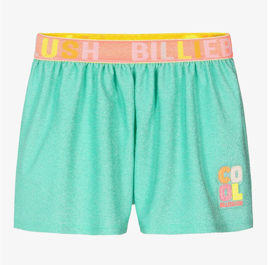 Girls Blue Shimmer Shorts