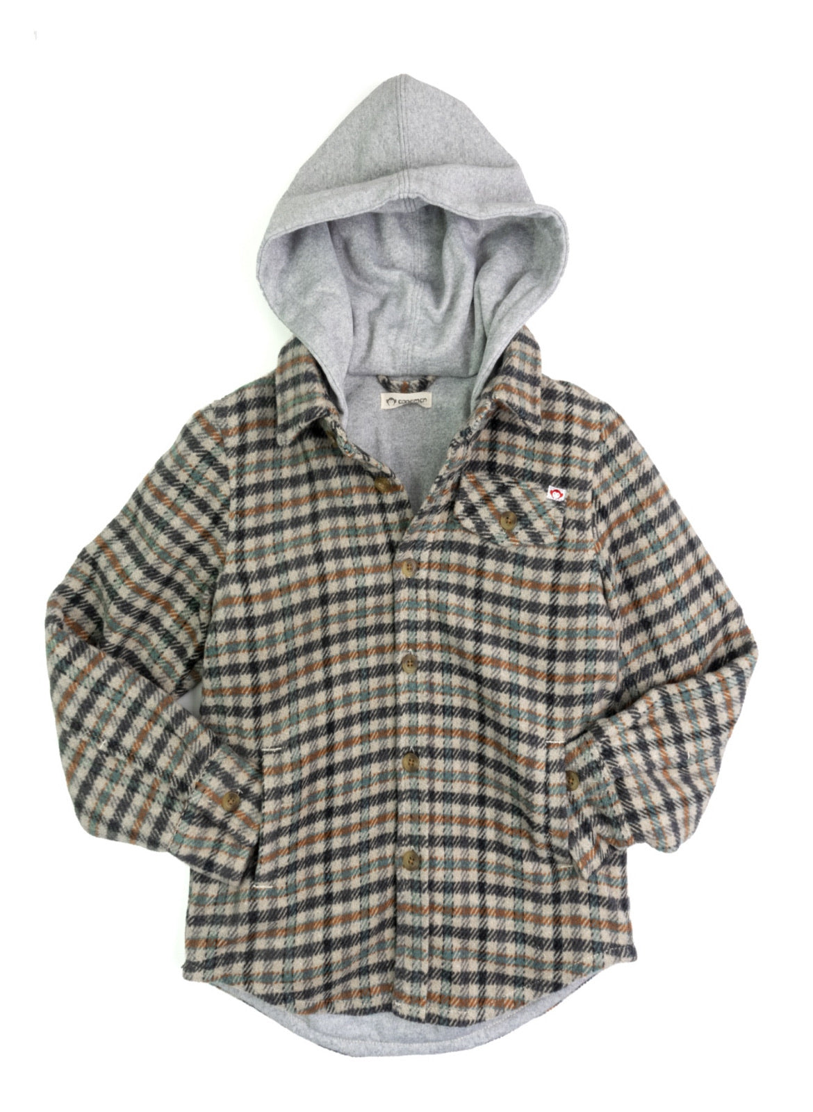 Boys Glen Hooded Shirt